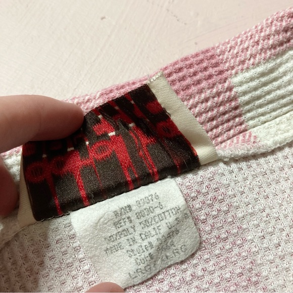 Vintage Carolina Colours gingham pattern waffle textured button up shirt - Picture 2 of 4